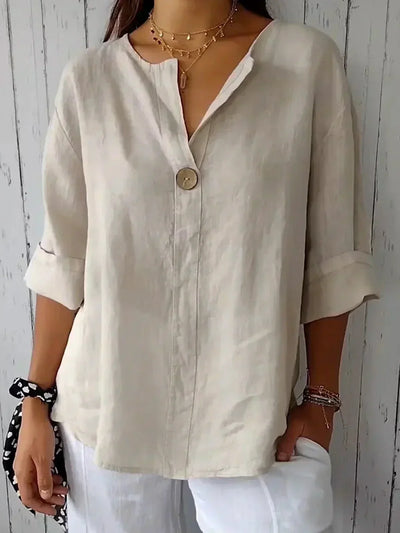 Jessie Casual V-neck Blouse