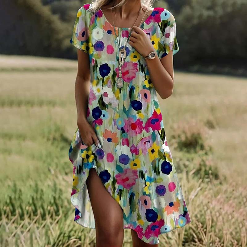 Lia Colorful floral dress