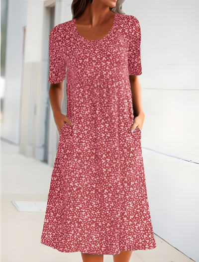 Qahiran Casual Round Neck Dress