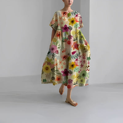 Julia | Boho Floral Dress - Loose Dress