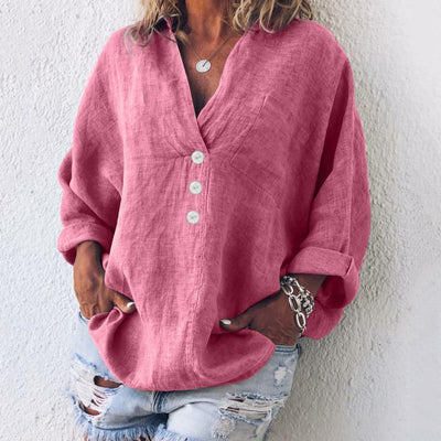 Kirsty Stylish Cotton Linen Pullover