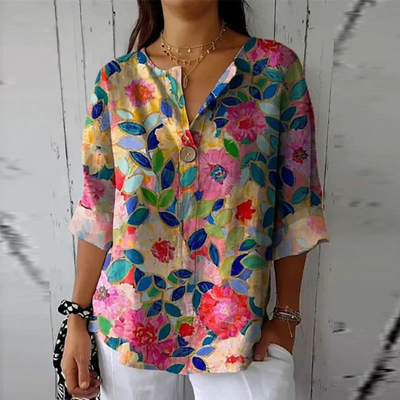 Alana - Floral Breeze Shirt