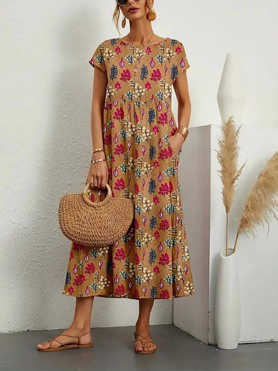 Sascha Ethereal Tummy Covering Floral Dress