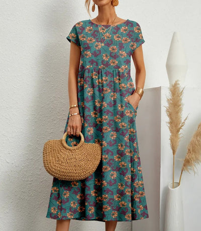 Sascha Ethereal Tummy Covering Floral Dress