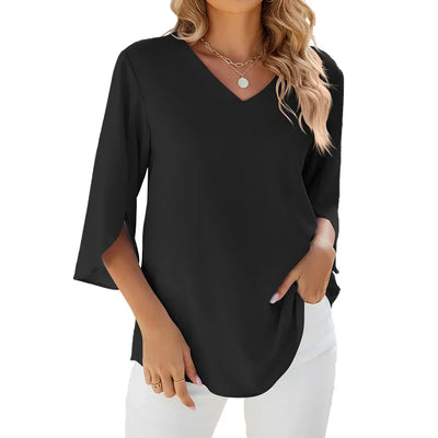 Vicky Blouse with V-Neck