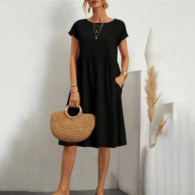 SAVANA ELEGANT SHAPE TUMMY-COVERING DRESS