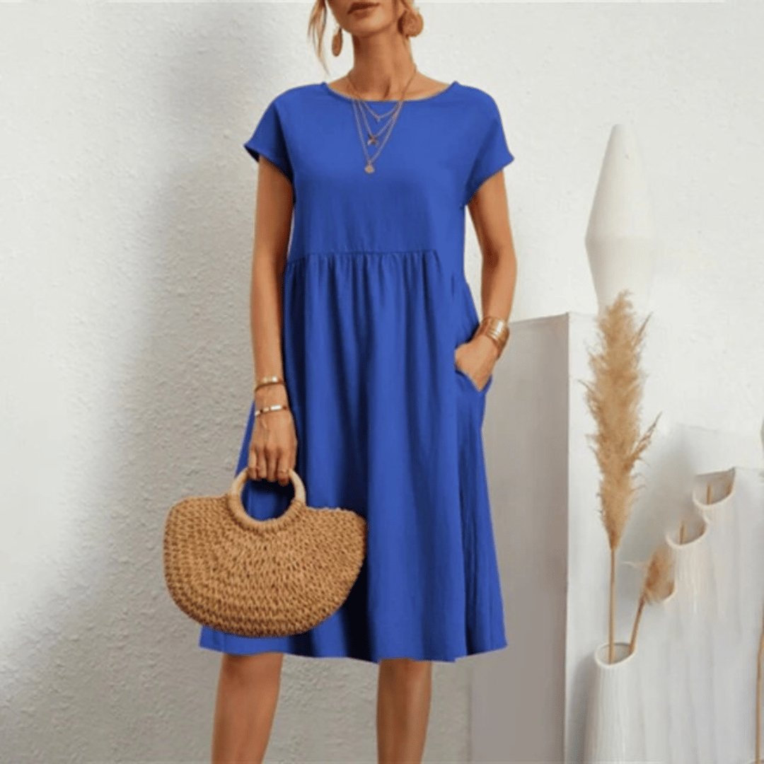 SAVANA ELEGANT SHAPE TUMMY-COVERING DRESS